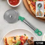 Kitchen Stainless Steel Wheel Pizza Cutter (1 pc) - With Dupatta by Nari Haat, Indian ethnic wear, women clothing, de...