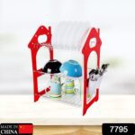 Dish Rack for Kitchen 3 Layer Dish Drainer Rack Stainless Steel Crockery Holder - With Dupatta by Nari Haat, Indian e...