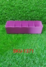 Dividers Tray Organizer Clear Plastic Bead Storage Tray (Multicolour) - Full Detail by Nari Haat, Indian ethnic wear,...