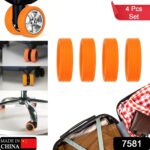 Silicone Suitcase Wheel Covers – Noise Reduction & Protection (4 Pc Set) - With Dupatta by Nari Haat, Indian ethnic...