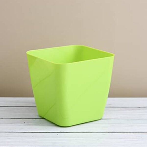 Square Plastic Flower Pot for Indoor Outdoor Gardening