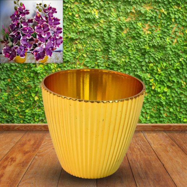 Plastic Flower Valencia (Pot) Home and Outdoor (1 Pc) - Front View by Nari Haat, Indian ethnic wear, women clothing, ...