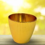 Plastic Flower Valencia (Pot) Home and Outdoor (1 Pc) - Back View by Nari Haat, Indian ethnic wear, women clothing, d...