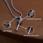 Lord Hanuman Gada Pendant With Chain (1 Pc) - Sleeve Design by Nari Haat, Indian ethnic wear, women clothing, designe...