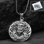 Hanuman faceLocket With Chain, Pendant Necklace Chain (1 Pc) - Front View by Nari Haat, Indian ethnic wear, women clo...
