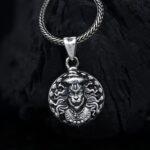 Hanuman faceLocket With Chain, Pendant Necklace Chain (1 Pc) - Back View by Nari Haat, Indian ethnic wear, women clot...
