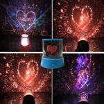 LED Projector Night Light Amazing Lamp, 3 Battery operated lamps, Rotation With the music Function, Master for Kids B...