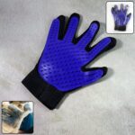5 finger deshedding glove for pet grooming