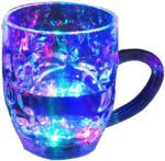 Rainbow color LED glass cup for parties