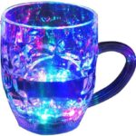 Rainbow color LED glass cup for parties