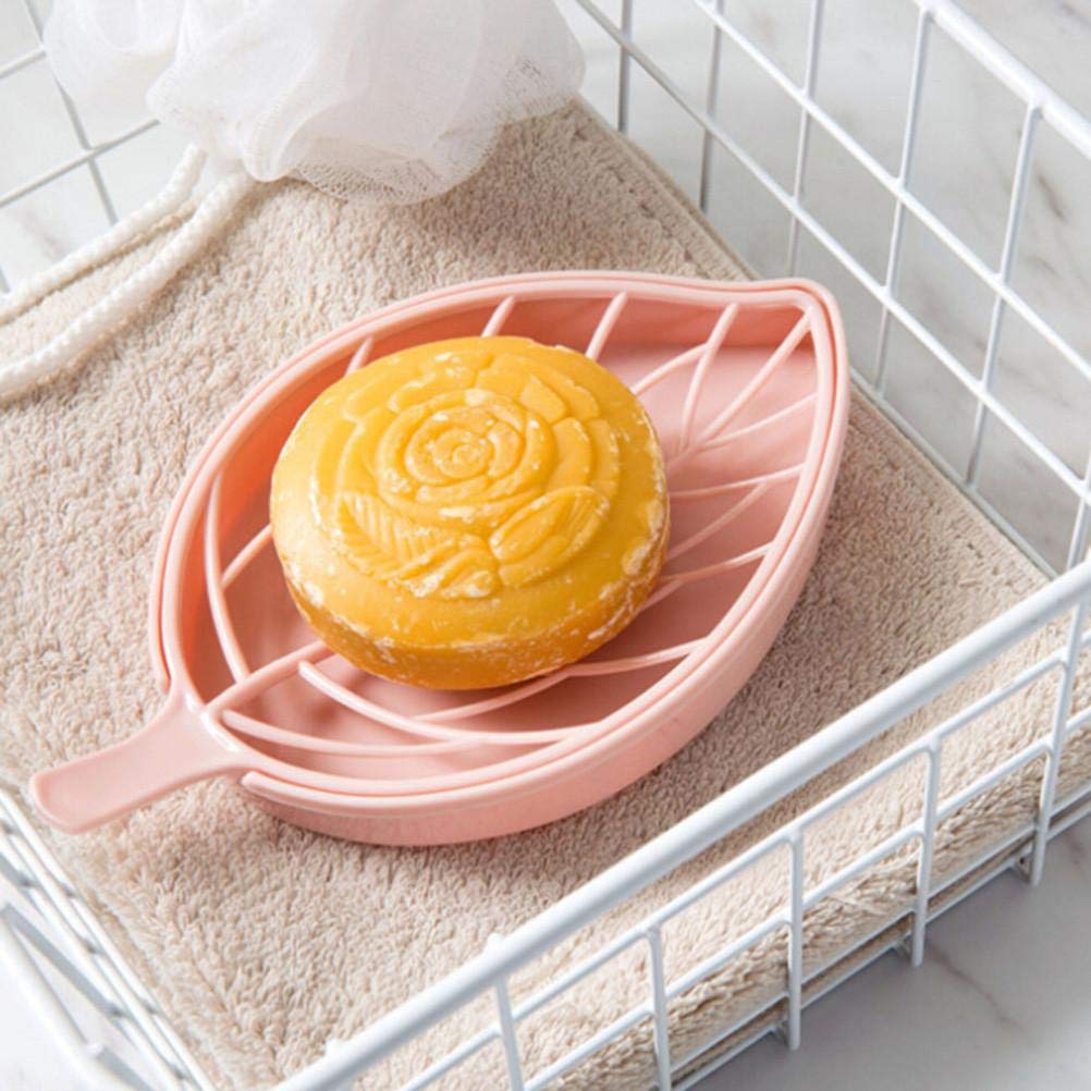 Leaf Shape Plastic Soap Holder for Bathroom