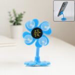 Multicolored car phone holder with strong suction mount
