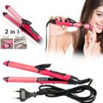 2-in-1 Hair Straightener & Curler – Heating Iron for Styling Hair & Accessories - With Dupatta by Nari Haat, Indian...
