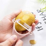 Stainless Steel Blade Peeler – Universal Kitchen Peeler for Household Use - Fabric Detail by Nari Haat, Indian ethn...