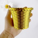 Plastic Flower Valencia (Pot) Home and Outdoor (1 Pc) - Front View by Nari Haat, Indian ethnic wear, women clothing, ...