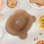 Durable Food Serving Plate, Bear Shaped Plate Cartoon Snack Plates  (1 Pc) - Closeup Embroidery by Nari Haat, Indian ...