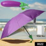 Vegetable shaped Folding Umbrella, Plastic Case Creative Fashion Folding Mini Sun Shade Rain Umbrella, Unique Umbrell...