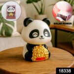Solar Powered Moving Panda Car Dashboard Decoration – 1 Pc - With Dupatta by Nari Haat, Indian ethnic wear, women c...