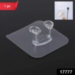 Transparent Self-Adhesive Wall Hook Waterproof & Oil-Proof Strong Holder (1 Pc) - With Dupatta by Nari Haat, Indian e...