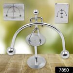 Mini Steel Balance Toy (1 Pc): Desk Decor, Perpetual Motion, Physics Toy - With Dupatta by Nari Haat, Indian ethnic w...