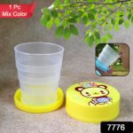 Portable Travelling Cup/Tumbler With Lid Folding / Pocket Glass for Travelling, Water Cup for Kids Walker, Folding Ca...