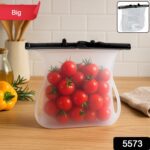 Reusable Silicone Food Storage Bag Leakproof Flat Bottom Freezer 1 Pc - With Dupatta by Nari Haat, Indian ethnic wear...