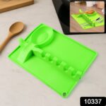 4-Slots Silicone Multifunctional Spoon Holders Fork Spatula Rack (1 Pc) - With Dupatta by Nari Haat, Indian ethnic we...