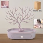 Plastic Jeweller Organizer Earring Holder and Necklace Rack With Drawer (1 Pc) - Front View by Nari Haat, Indian ethn...