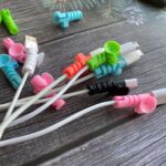 Cable Cord Protector Saver with Suction end (Suction Winder / 4 Pcs Set) - Neckline Detail by Nari Haat, Indian ethni...