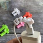 Cable Cord Protector Saver with Suction end (Suction Winder / 4 Pcs Set) - Closeup Embroidery by Nari Haat, Indian et...