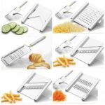 6 in 1 Stainless Steel Kitchen Chips Chopper Cutter Slicer and Grater with Handle - Closeup Embroidery by Nari Haat, ...