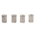 Tire Valve Stem Caps Fit 4pcs Silver - Back View by Nari Haat, Indian ethnic wear, women clothing, designer suit