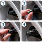 Tire Valve Stem Caps Fit 4pcs Silver - Sleeve Design by Nari Haat, Indian ethnic wear, women clothing, designer suit