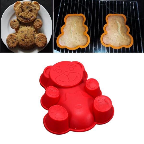 Set of 4 Silicone Animal Moulds for Cake, Chocolate, Soap & Candle Making, Diwali - Front View by Nari Haat, Indian e...