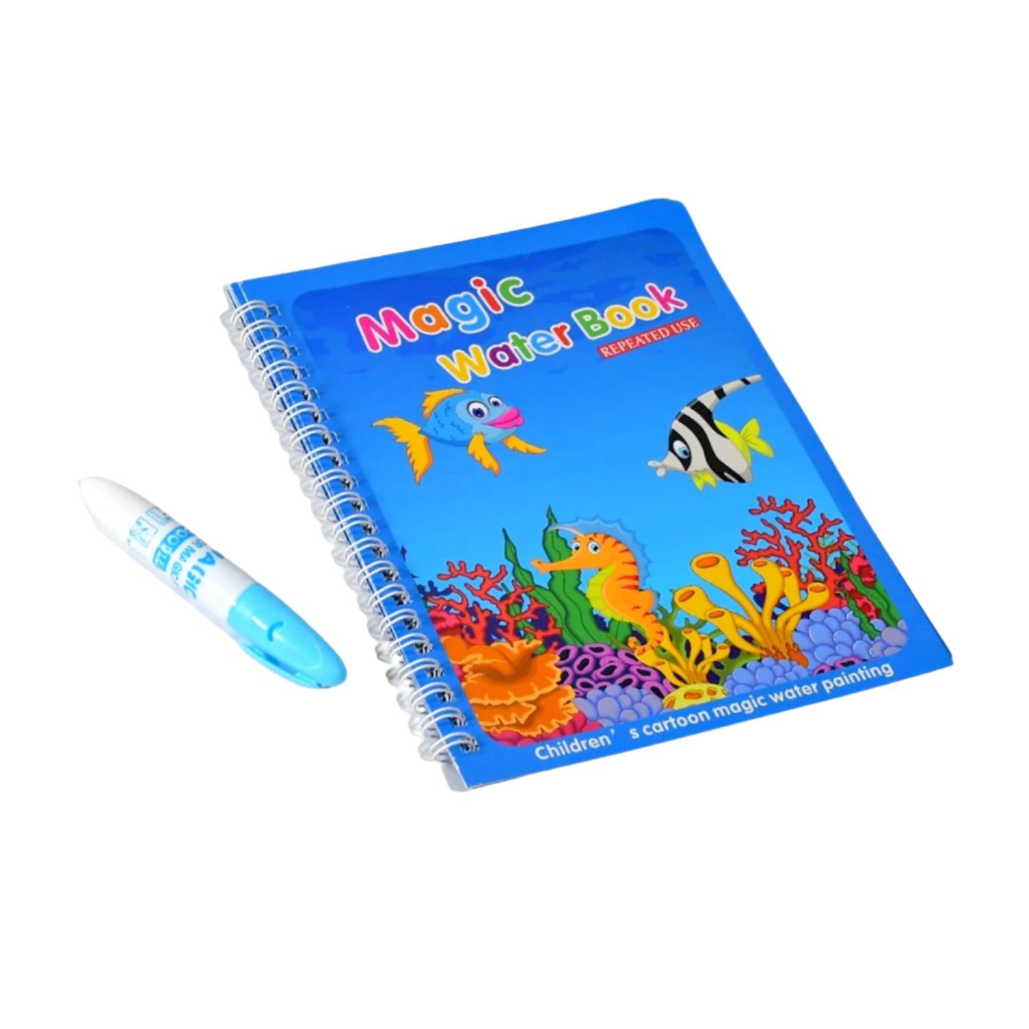 Magic Water Quick Dry Coloring Book with Magic Pen