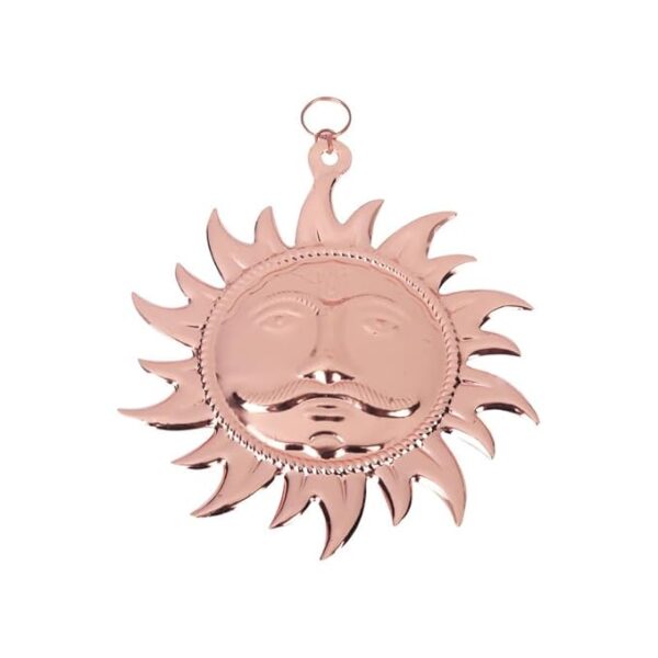 Click Pujan Surya Face - Copper Finish Feng Shui Wall Art – Vastu Decor for Pooja & Living Room