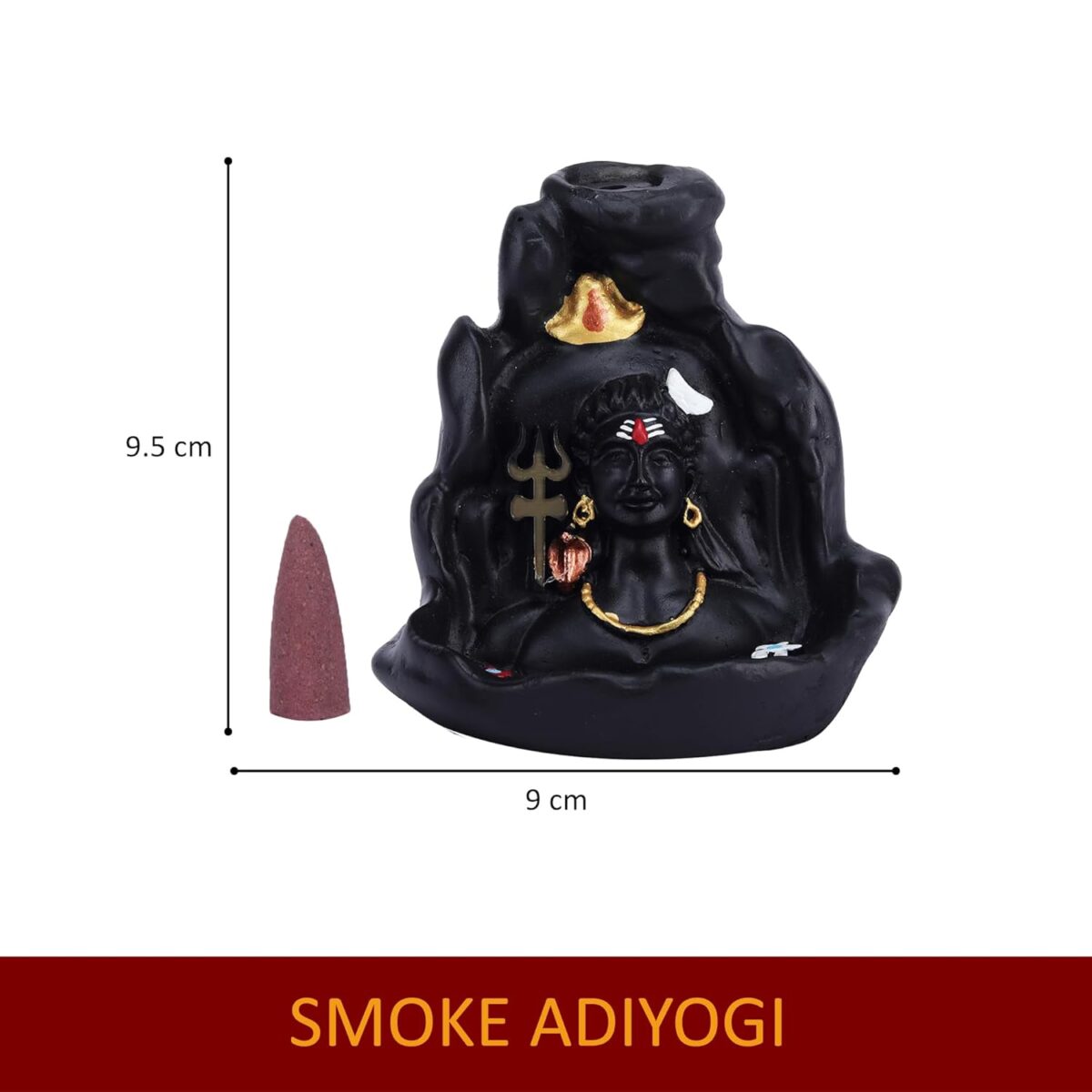 61ZYiIle1vL._SL1500_ Click Pujan Adi Yogi Dhoop Smoke | Religious/Corporate Gifts Decorative Showpiece | Home/Office/Living Room/Decorative Items/Home Décor - Image 5