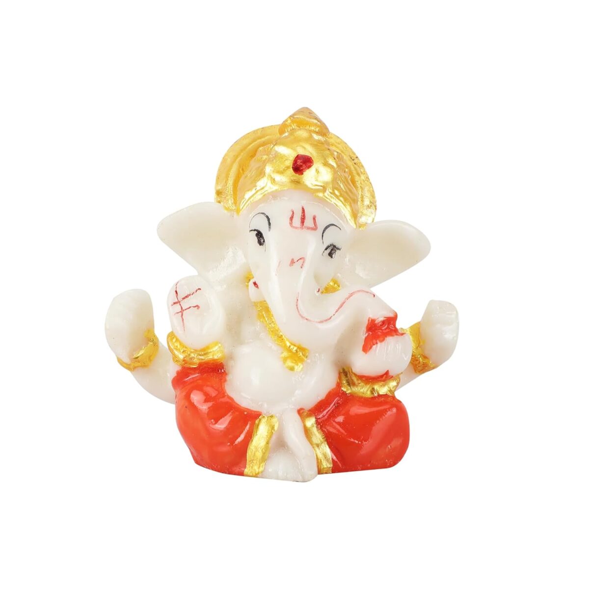 61dYk0rmk2L._SL1500_ Click Pujan Ganesh - Poly Murti for Car Dashboard - Polyresin Home Decor Showpiece Gift - Image 4