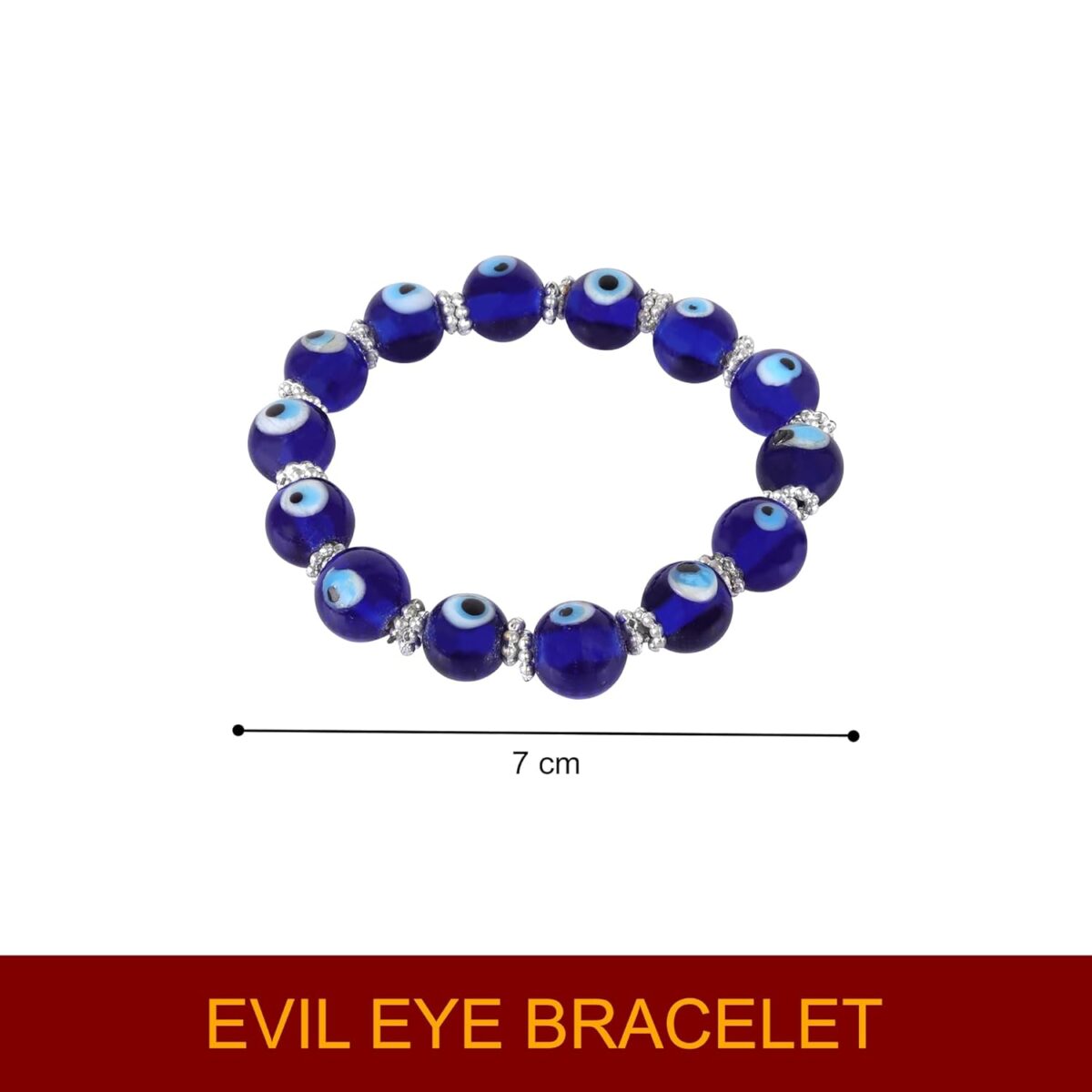 61uMeT659WL._SL1500_ Click Pujan Bracelet- Evil Eye | Stone Beads for Women Long Distance Relationships | Natural Green | Attract Money Cash Flow and Wealth for Men and Women - Image 2