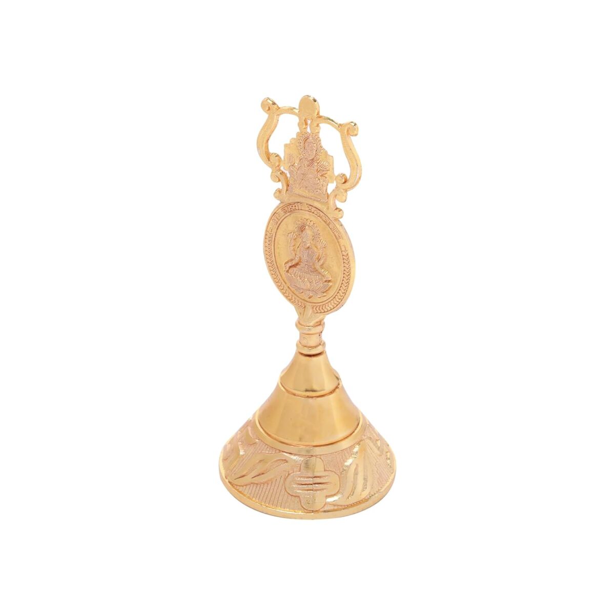 61xHnbHXoFL._SL1500_ Click Pujan Ghanti - Lakshmi Ganesh Puja Bell | Vedic Ghanti for Worship & Rituals - Image 1
