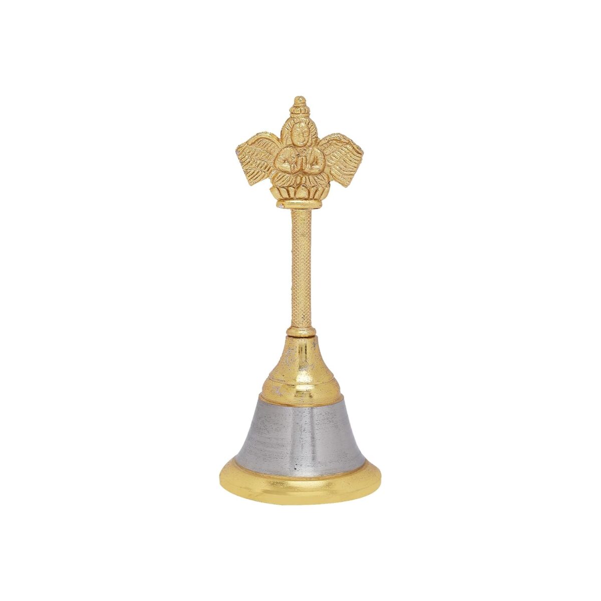 61yWDFxXhBL._SL1500_ Click Pujan Ghanti - Garud Puja Bell with Garud | Garuda Ganti | Vedic Ghanti for Worship & Rituals - Image 1
