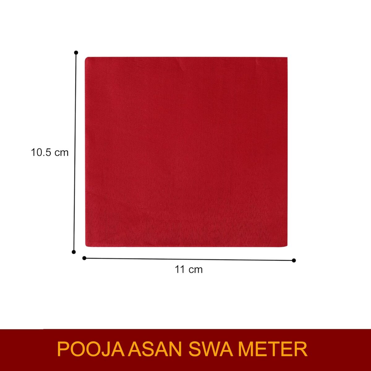 71BGJDWeGuL._SL1500_-3 Click Pujan Vastra - White Plain Small Set of 3 | Pooja Aasan for God Idol, Mandir, Ganesh Baithak - Image 3