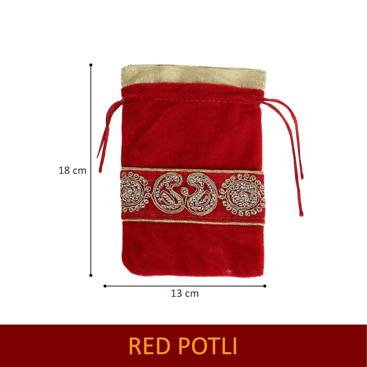 71Xm48PrXL._SL1500_ Click Pujan Designer Velvet Pouches โ Set of 5 (7x4.5 Inch) | Traditional Multipurpose Drawstring Bags | Ideal for Coins, Jewellery, Gift Packaging, Pooja Samagri, and Spiritual Use - Image 5