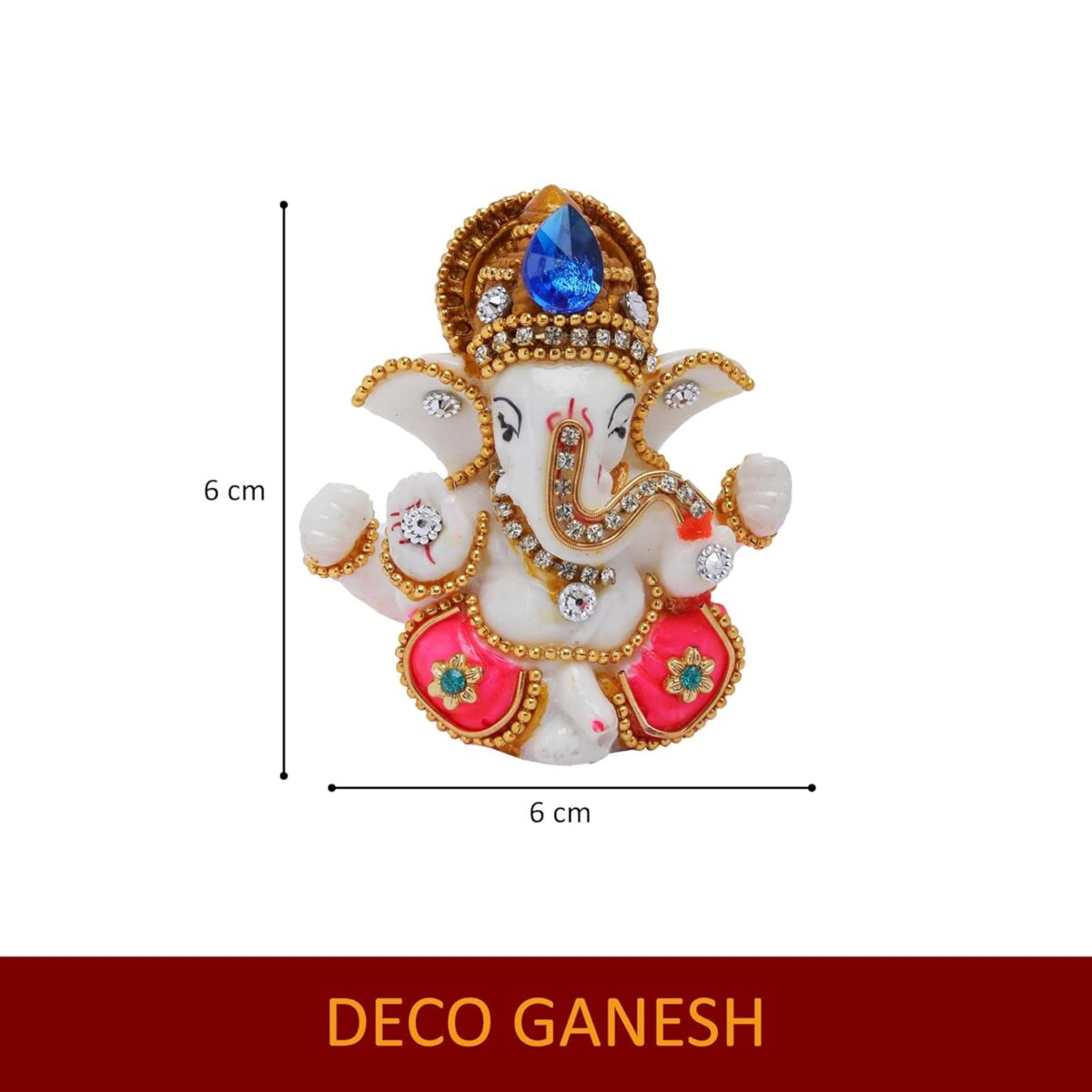71ZW00J0xJL._SL1500_ Click Pujan Ganesh - Poly Deco | Religious/Corporate Gifts Decorative Showpiece | Home/Office/Living Room/Decorative Items/Home DΓ©cor - Image 5