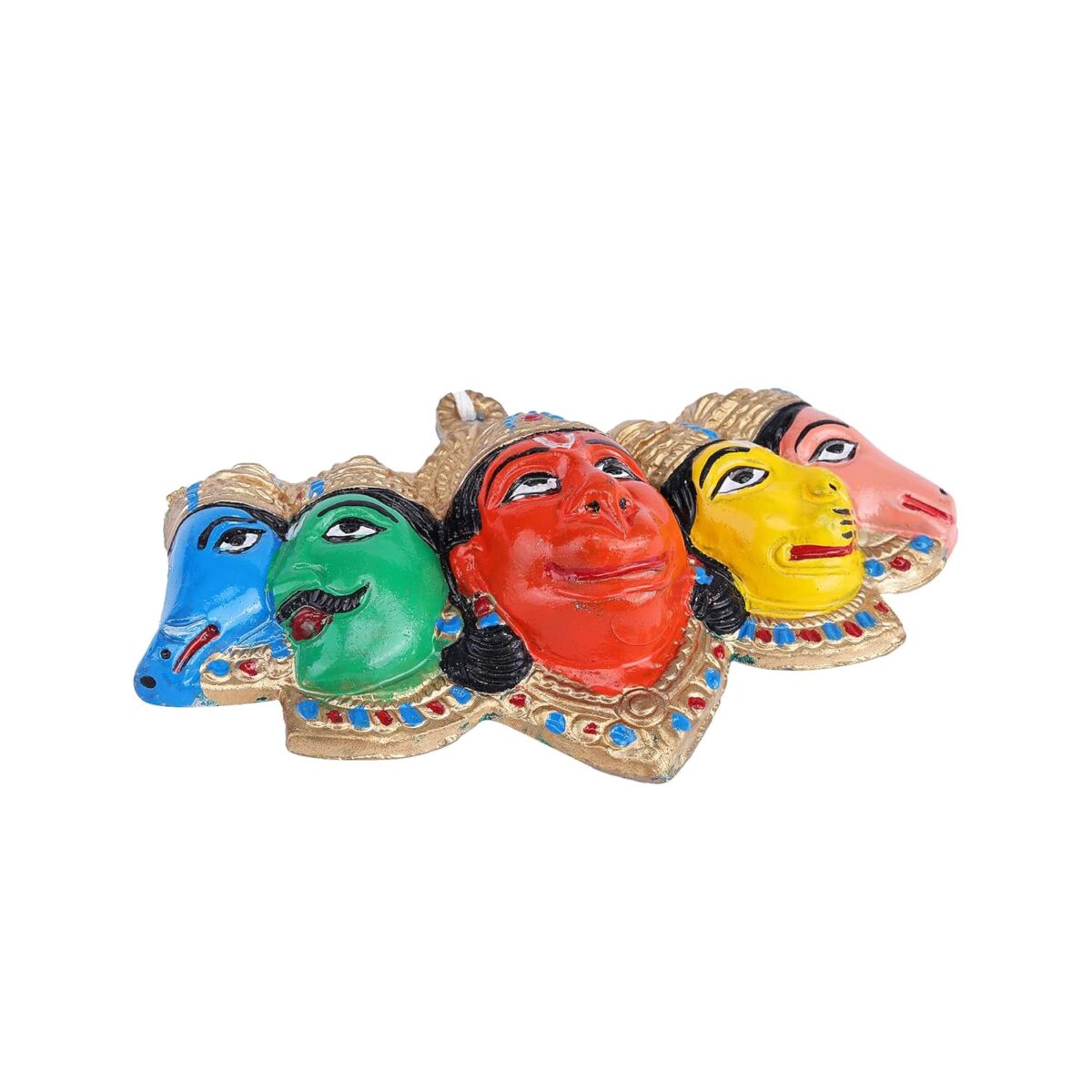 71dOKqXCc2L._SL1500_-1 Click Pujan Panchmukhi Hanuman Statue - Multicolor Hindu God Murti for Home, Office & Temple | Vastu Protection Decor - Image 5