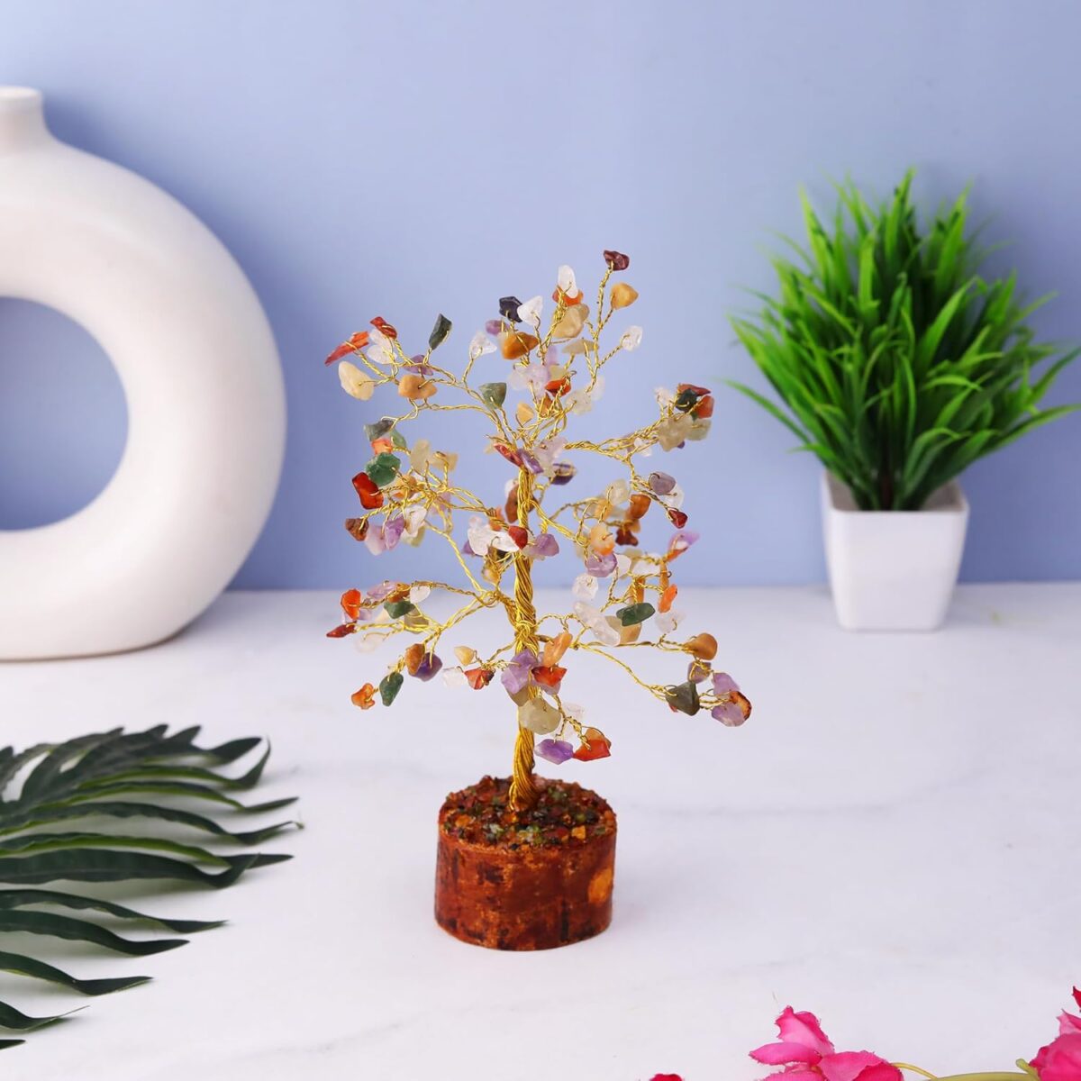 71ivzZNDQrL._SL1500_ Click Pujan Seven Chakra Crystal Tree - Good Luck Showpiece for Home Decor, Gift Item - Image 4