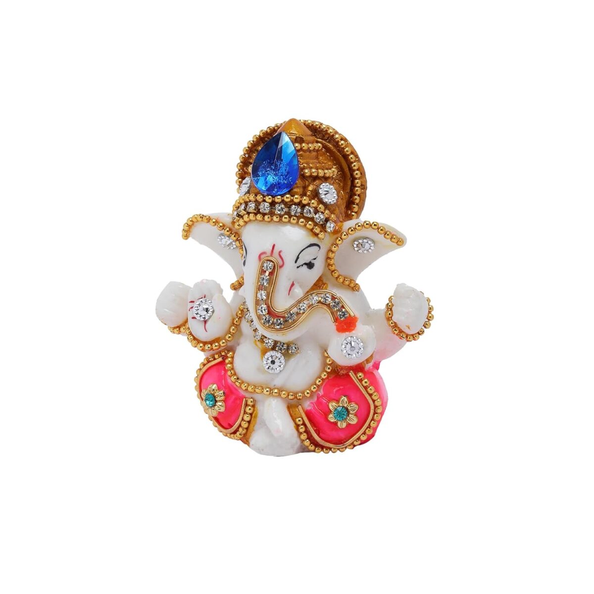 71jhhSt7j8L._SL1500_ Click Pujan Ganesh - Poly Deco | Religious/Corporate Gifts Decorative Showpiece | Home/Office/Living Room/Decorative Items/Home DΓ©cor - Image 4