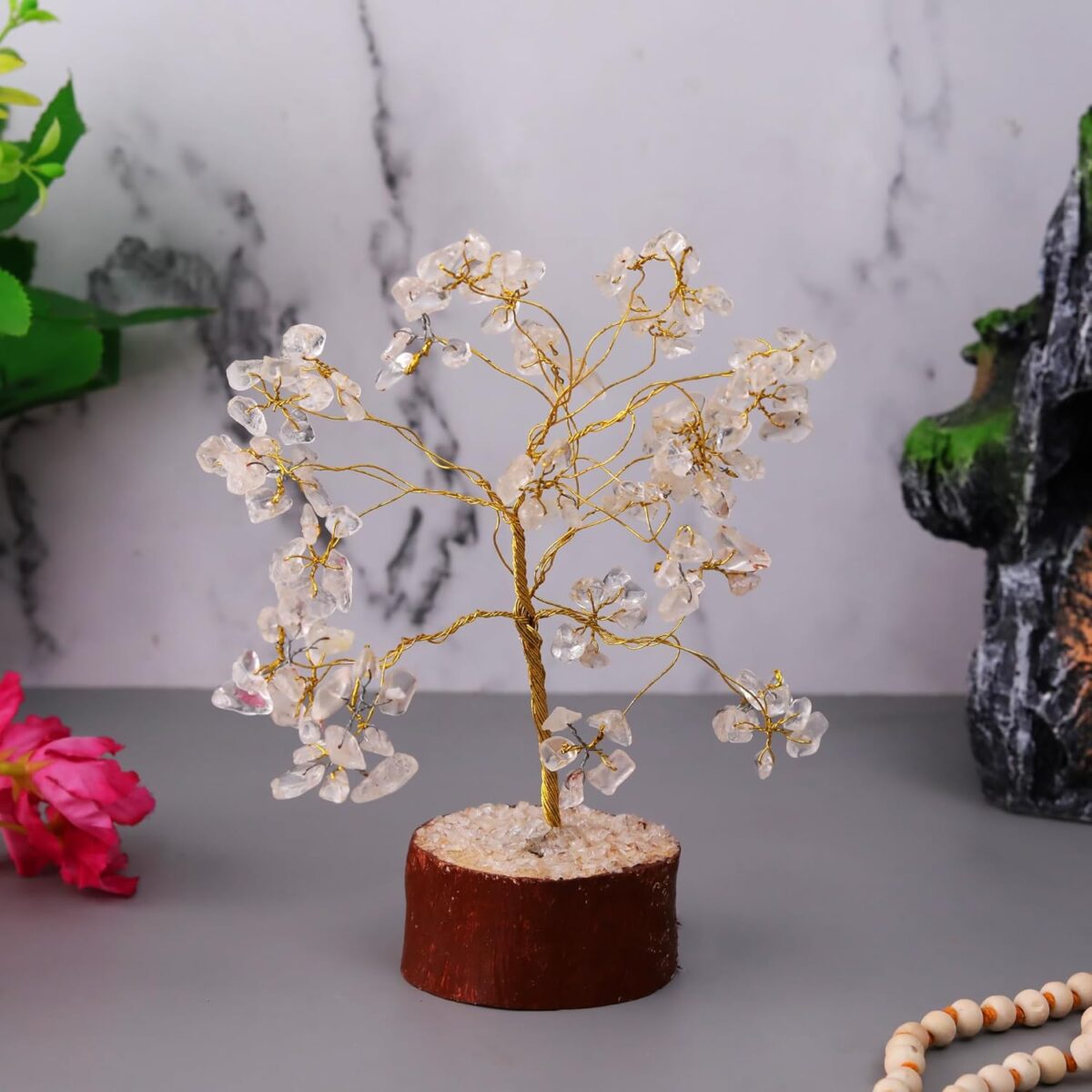 71lvnbmc01L._SL1500_ Click Pujan White Crystal Tree - Good Luck Bonsai for Home Decor & Gifts - Image 3