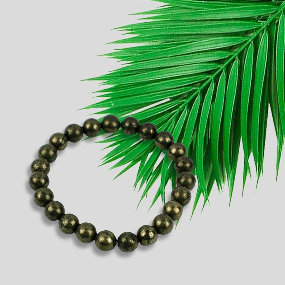 Click Pujan Natural Pyrite Crystal Bracelet – Unisex Stretchable Healing Stone Bracelet for Wealth, Abundance & Success. Spiritual Energy Jewellery for Men & Women – Confidence & Protection Stone. Pyrite Healing Bracelet for Positive Energy & Good Luck. Feng Shui & Reiki Compatible. Handmade Stretchable Beaded Bracelet – Ideal Gift for Loved Ones. - Image 7