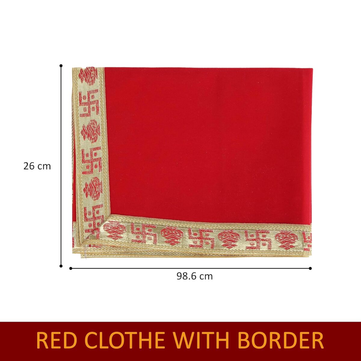 81AvIleb3gL._SL1500_ Click Pujan Red Cloth with Golden Border โ 1 Meter | Pooja Velvet Fabric | Ideal for Temple, Home Mandir | Religious Rituals & Festive Decoration - Image 5
